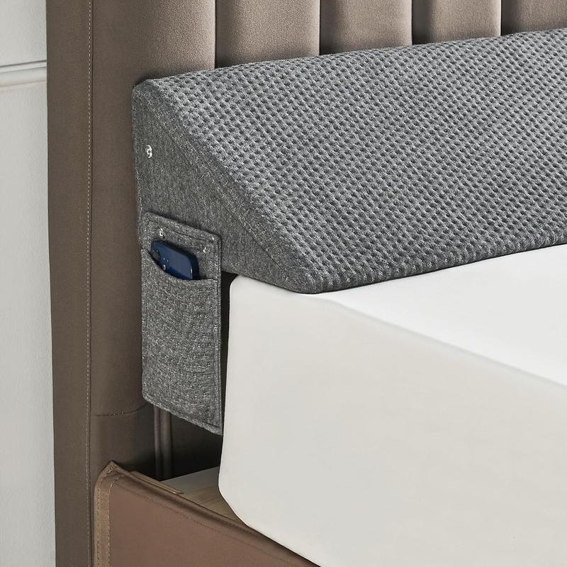 Extra Long Solid Color Quilted Cervical Pillow